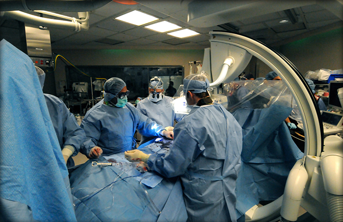 Heart transplant surgery at Barnes-Jewish Hospital