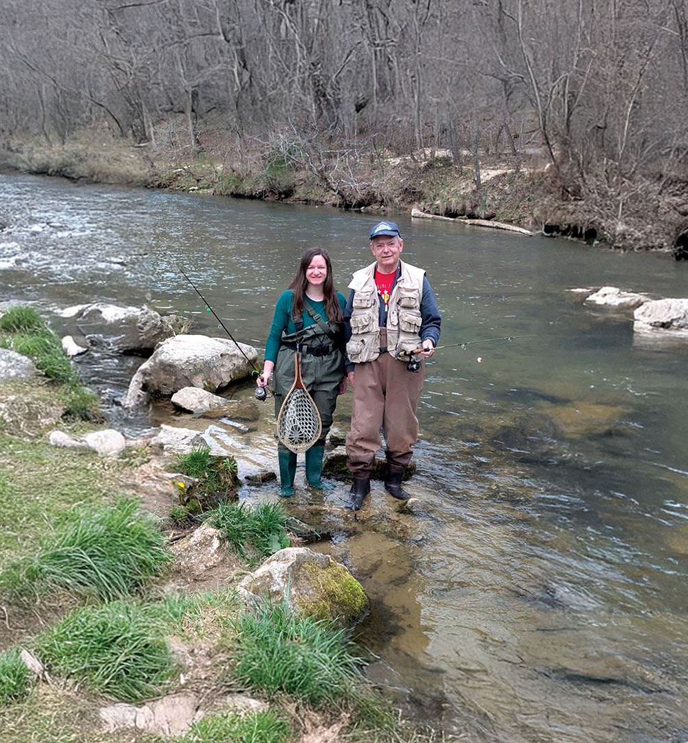 After Erica Beger donated a kidney to her father, Perry Beger, the two are again able to enjoy fishing trips together.