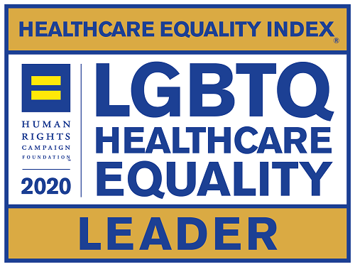 Human Rights Campaign LGBTQ Healthcare Equality Index Leader badge Human Rights Campaign LGBTQ Healthcare Equality Index Leader badge