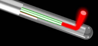 Probe tip used to heat the tumor