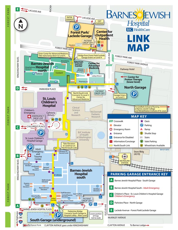 Campus Maps - Patients & Visitors - Barnes-Jewish Hospital