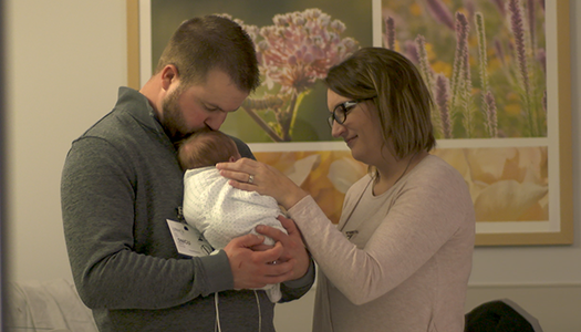 Barrett, prenatally diagnosed with a congenital diaphragmatic hernia (CDH) Barrett, prenatally diagnosed with a congenital diaphragmatic hernia (CDH)