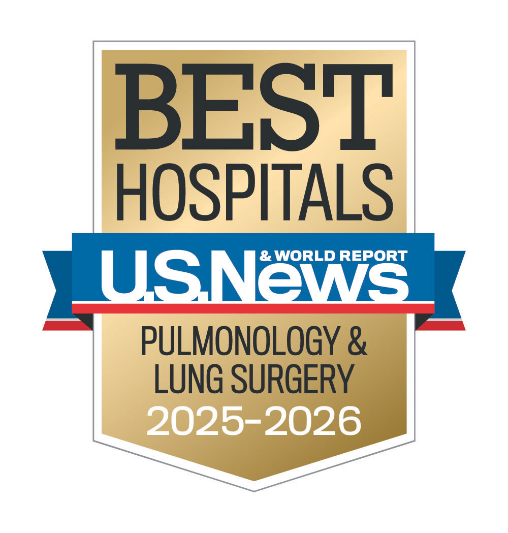 2025-2026 U.S. News & World Report - Best Hospitals - Pulmonology & Lung Surgery