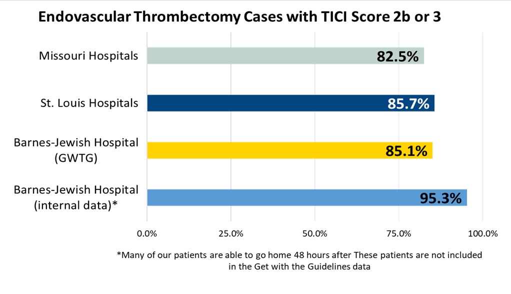 Endovascular Thrombectomy Cases with TICI Score of 2b or 3